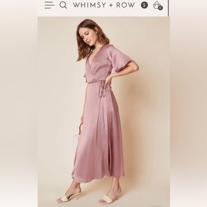 Whimsy + Row Lola Wrap Dress Size Small